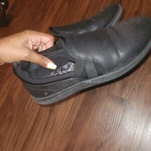 Black Clarks Work Shoes